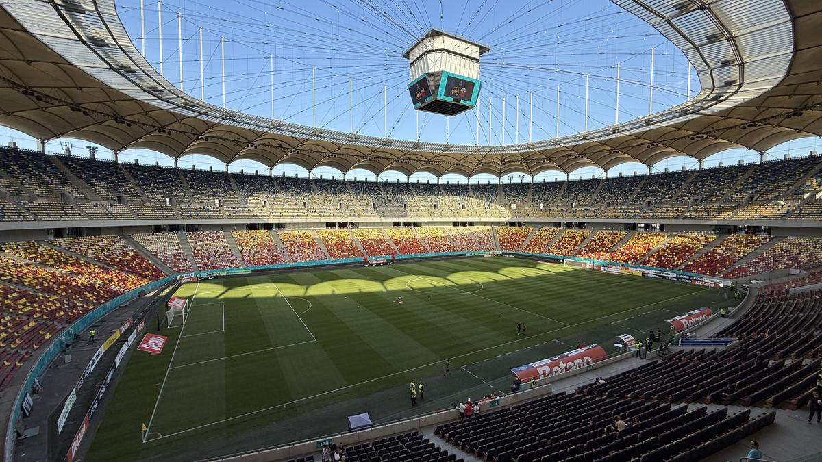 FCSB - Shkendija se joacă pe un gazon impecabil! Imagini de la Arena Națională, înaintea meciului capital de calificare