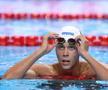 David Popovici, în semifinala probei de la 100 m liber. FOTO: Getty Images