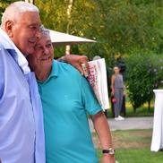 Mircea Lucescu și-a serbat ziua de naștere împreună cu aproape 50 de fotbaliști alături de care a colaborat în carieră. Foto: Cristi Preda (GSP.RO)
