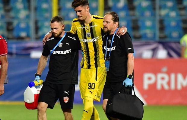 Ultimele vești despre Andrei Mărginean, accidentat în Oțelul - Dinamo