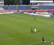 Golul 4 în Botoșani - Unirea Slobozia, cu Antoche depășit la viteză de Mailat. FOTO: captură Prima Sport