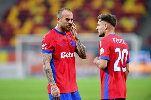 Denis Alibec în FCSB - Shkendija // foto: GSP