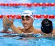 Gestul făcut de David Popovici, imediat după calificarea în finala la 100 m liber. FOTO: Getty Images