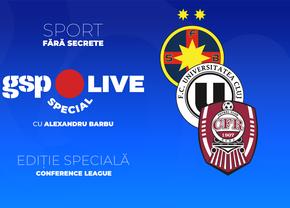 Seară de Conference League la GSP Live Special  » FCSB, U Cluj și CFR Cluj joacă pentru un loc în turul 3 preliminar