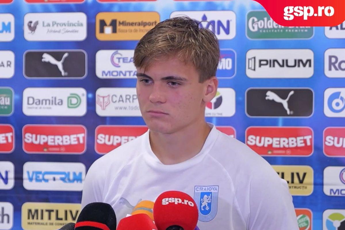Debutant în competițiile europene, David Matei deplânge eliminarea Craiovei: „Degeaba căutăm scuze”