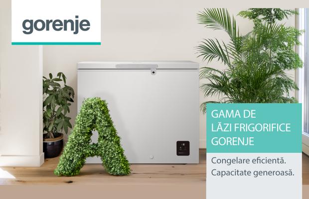 Mai mult spațiu, mai puține griji: soluțiile inteligente Gorenje pentru păstrarea alimentelor congelate