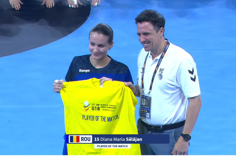Diana Maria Sălăjan România U18 s-a calificat în grupa principală la Campionatul Mondial de handbal organizat acasă! Își cunoaște deja adversarele