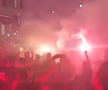 Fanii echipei din Ierusalim au luat cu asalt Bucureștiul: torțe și fumigene pe străzile Capitalei în toiul nopții