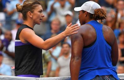 SIMONA HALEP - TAYLOR TOWNSEND 6-2, 3-6, 6-7 // VIDEO Rezumatul partidei care a curmat visul american al lui Halep » Cele mai tari puncte ale unei încleștări dramatice