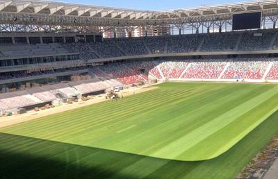 GALERIE FOTO Gazonul de pe Stadionul Steaua, montat în totalitate! Pașii rămași până la finalizarea arenei din Ghencea