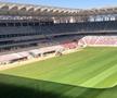 Așa arată stadionul Ghencea după montarea gazonului // foto: Facebook @ AS47