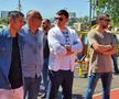 Cristi Borcea (al doilea din dreapta), alături de Adrian Mihalcea, Florin Prunea și Ionel Dănciulescu la un eveniment de Teqball din București
