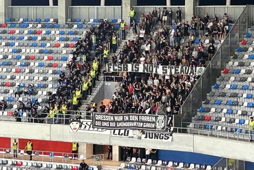„FCSB is not Steaua” » Campioana României, înțepată de ultrașii lui LASK
