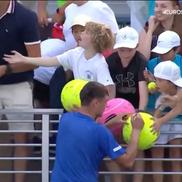 Kamil Majchrzak a devenit, fără voie, subiectul unor imagini virale după meciul său maraton câștigat la US Open / Captură US Open