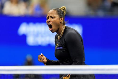 Taylor Townsend bucuroasă după un punct reușit FOTO Imago Images