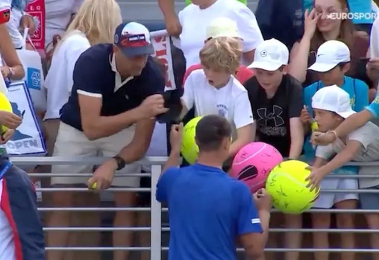 Kamil Majchrzak a devenit, fără voie, subiectul unor imagini virale după meciul său maraton câștigat la US Open / Captură US Open