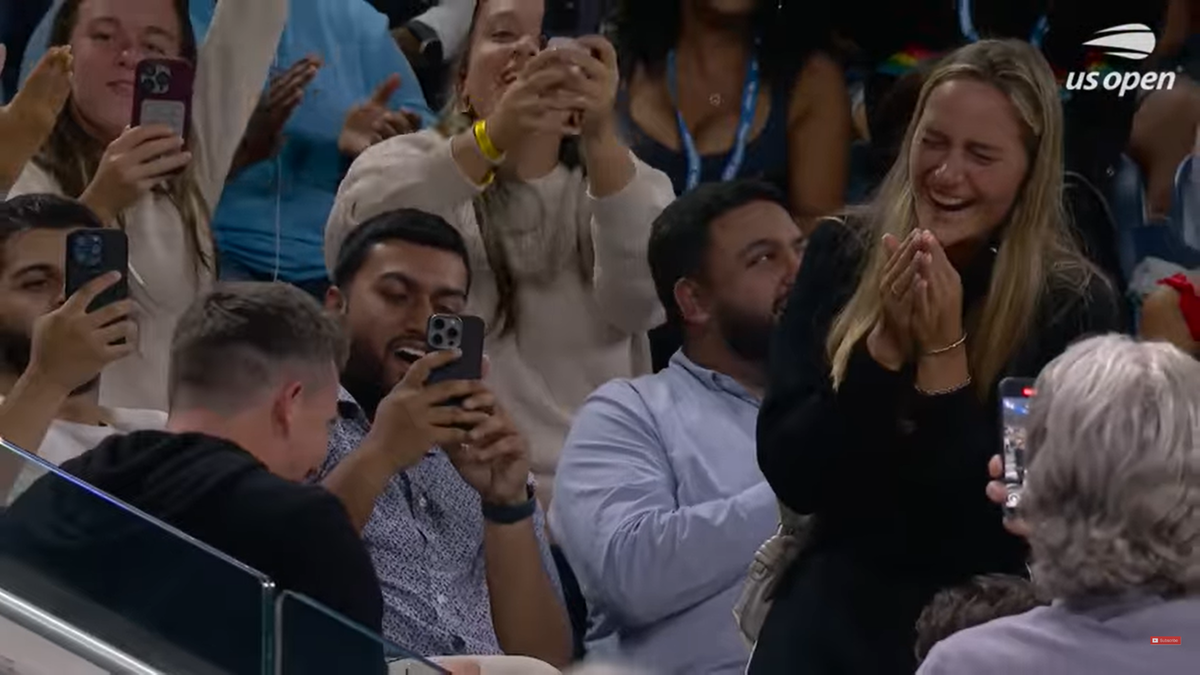 Cerere în căsătorie la meciul Arynei Sabalenka de la US Open