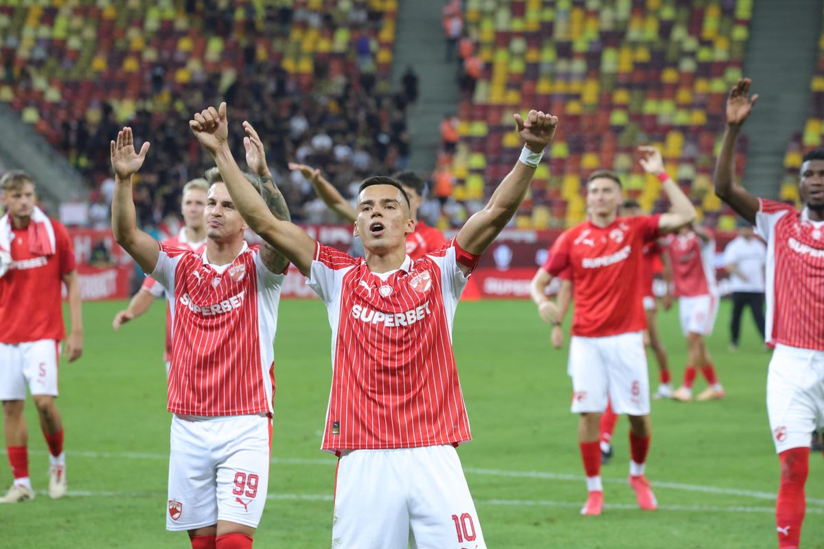 Imaginile bucuriei, cu Petre și Kopic în prim-plan! Ce s-a întâmplat pe teren, imediat după Dinamo - Hermannstadt