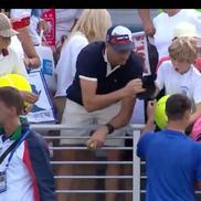 Kamil Majchrzak a devenit, fără voie, subiectul unor imagini virale după meciul său maraton câștigat la US Open / Captură US Open