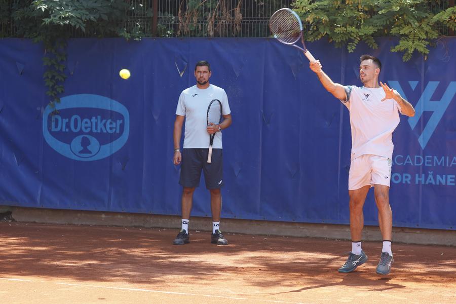 Victor Hănescu și Cezar Crețu FOTO Cristi Preda Cezar Crețu, antrenat de Victor Hănescu, a câștigat primul titlu challenger: „Sunt în cel mai bun moment al carierei”