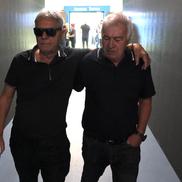 Sorin Cârțu, copleșit de durere după moartea lui Nae Ungureanu, alături de Nicolae Negrilă/ foto: Andrei Furnigă (GSP)