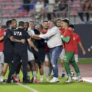 Bucurie UTA după golul lui Hakim Abdallah în FCSB - UTA Arad, etapa #7 din Superliga // foto: Cristi Preda (GSP.ro)