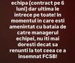 Mesajul soției lui Valentin Crețu, la despărțirea de FCSB