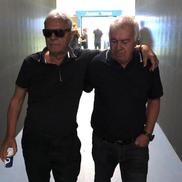 Sorin Cârțu, copleșit de durere după moartea lui Nae Ungureanu, alături de Nicolae Negrilă/ foto: Andrei Furnigă (GSP)