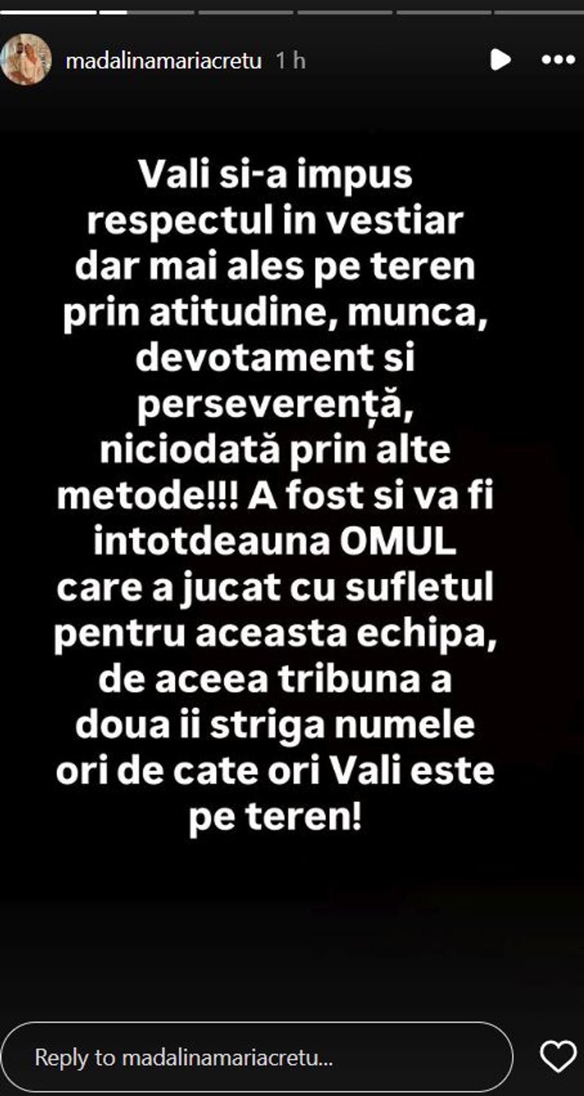 Mesajul soției lui Valentin Crețu, la despărțirea de FCSB