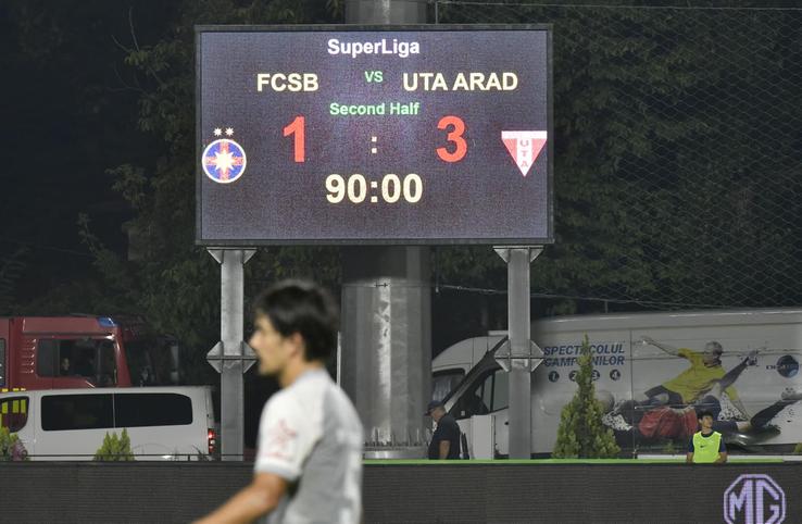 Tabela de scor finală la FCSB - UTA / foto: Cristi Preda (GSP)