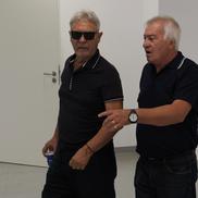 Sorin Cârțu, copleșit de durere după moartea lui Nae Ungureanu, alături de Nicolae Negrilă/ foto: Andrei Furnigă (GSP)