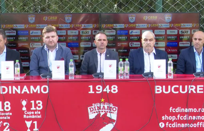 VIDEO Conferință de presă Dinamo » Anunțuri făcute de noua conducere: „Ne așteptăm să găsim alte datorii. E greu să faci din noapte zi!”