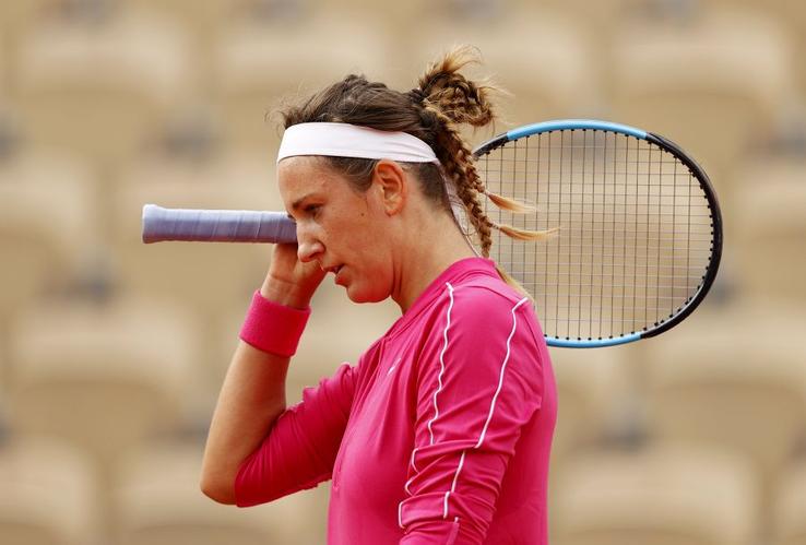 Simona Halep a scăpat și de Victoria Azarenka, eliminată în turul secund la Roland Garros 2020.foto: Guliver/Getty Images