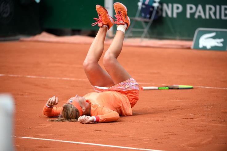 Kiki Bertens și Sara Errani au fost protagonistele meciului zilei de pe tabloul feminin de la Roland Garros. Sursă foto: Twitter Roland Garros, Guliver/Getty Images