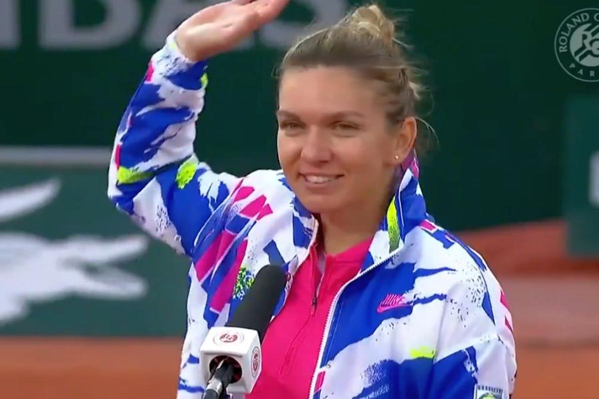 VIDEO Simona Halep, primele declarații după victoria cu Irina Begu de la Roland Garros + Românul care a arborat steagul în tribune