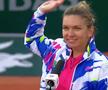 Simona Halep. Captură Roland Garros