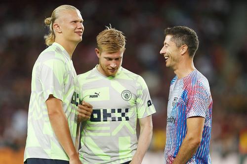 Haaland, De Bruyne și Lewandowski, Foto: Imago Images