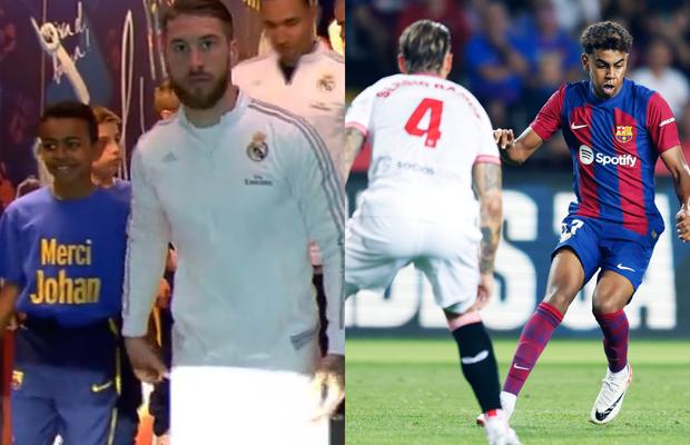 Povestea zilei în Spania » Copilul care ieșea pe teren alături de Sergio Ramos în Clasico e azi cel care provoacă autogolul veteranului în meci direct