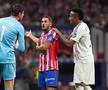 Thibaut Courtois, în Atletico Madrid și Real Madrid (1-1), din etapa cu numărul 8 din LaLiga, a fost întrerupt minute bune din cauza suporterilor