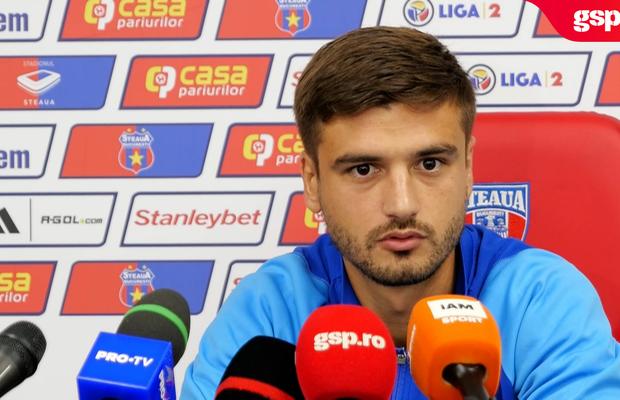 Dragoș Nedelcu a jucat doar 30 de minute în victoria Stelei cu Sepsi și la final a dezvăluit obiectivul