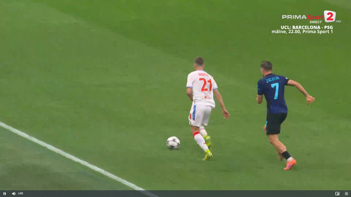 Primul gol al lui Inter cu Slavia Praga, după o gafă incredibilă
