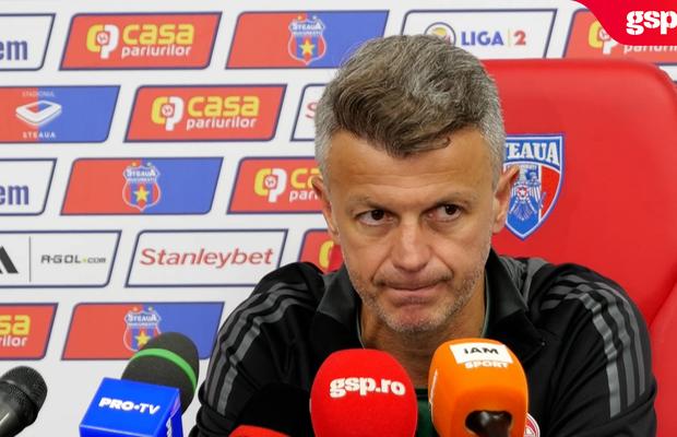 Ovidiu Burcă, dezamăgit după Steaua - Sepsi: „Am pretenția că antrenez o echipă cu maturitate. Am picat testul. Frustrant”