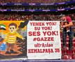 Bannere pro-Palestina la Galatasaray - Liverpool / Foto: Twitter