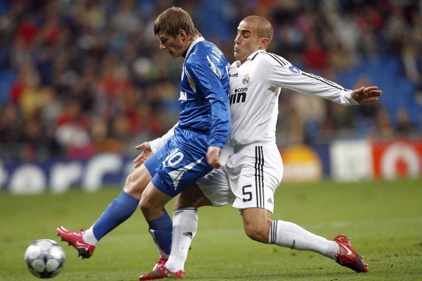 Arshavin în duel cu Cannavaro, în sezonul 2008-2009 al UCL. Foto: Imago Images