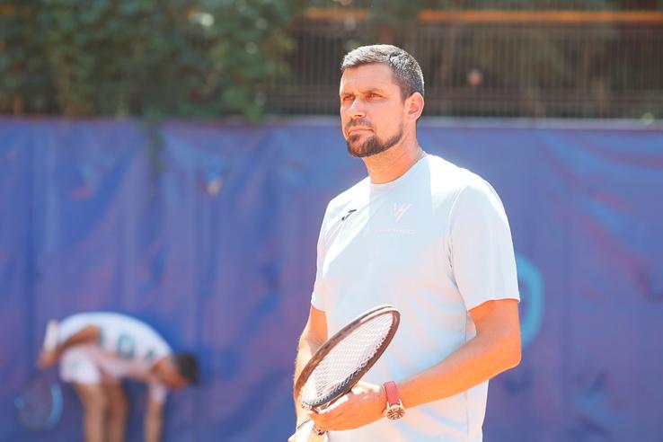 Victor Hănescu la Academia Hănescu Foto: Cristi Preda