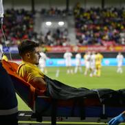 Andrei Dorobanțu, accidentare în România U21 - Finlanda U21 // foto: Cristi Preda (GSP)