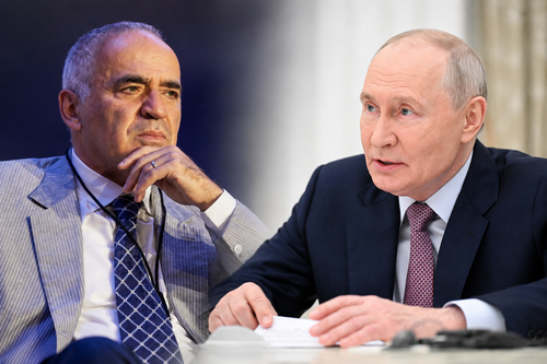Vladimir Putin ar fi ordonat asasinarea marelui Garry Kasparov // fotomontaj GSP realizat cu inteligența artificială