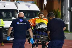 Lovitură pentru echipa din Superligă: accidentare horror în România U21 - Finlanda U21 » A fost scos pe targă!