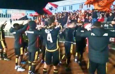 FORESTA SUCEAVA - DINAMO 0-4 // VIDEO Ionuț Negoiță i-a unit! Fanii dinamoviști, momente speciale alături de jucători după calificarea în „sferturile” Cupei