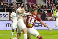 Penalty inexistent validat în Rapid - CFR Cluj! Dugandzic a păcălit și VAR-ul + Crăciunescu: „Eu nu dădeam nici primul 11 metri!”